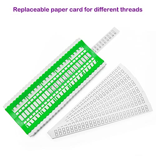 Luxiv 50 Position Embroidery Floss Organizer, Thread Shelf with 15P Card - color: Green, size: 50 Positions