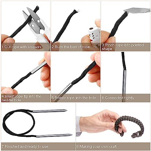 Ferraycle 12 Pcs Paracord FID Knotters Tool Set Stainless Steel, Khaki - style: Khaki