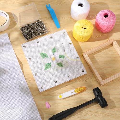 Knitgrip 1 Pack 18 x 14 Inches Needlepoint Canvas, 13 Mesh, Pure Cotton - size: 18 x 14 Inches