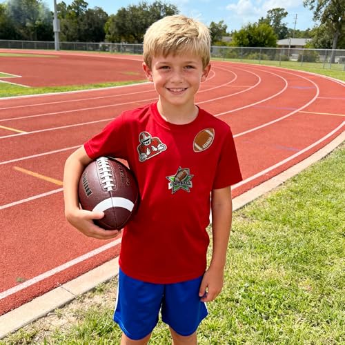 Football Iron on Patches Embroidered Sport Appliques Patches Sew on for Clothing, Hats, Backpacks, Jackets, and Bags 36Pcs - color: Football Patches 36Pcs