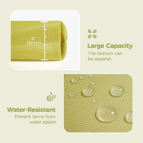 pack all Water-Resistant Zipper Pouch, Mesh Zipper Bag, 10.23"x7.48" - color: Green, size: Medium