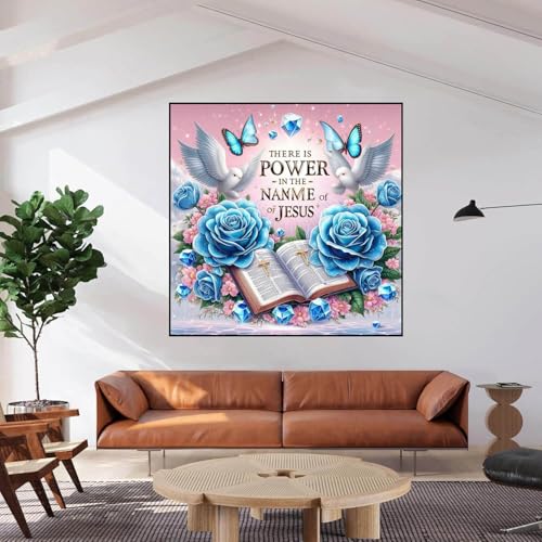 Dugsmgd Jesus Diamond Art Kits for Adults, Diamond Painting 14x14 Inch - color: Jesus-A