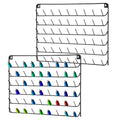 2 Pack Thread Holder Wall Mount - 54 Spool Sewing Thread Organizer - Black - color: Black