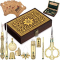 Lothee Embroidery Scissors Kits Victorian Sewing Kit, Gold, Diamond - color: Gold, style: Diamond