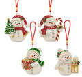 Aeepics Hanging Diamond Art Kit for Adult Mandala, DIY Diamonds Painting Pendant Ornament Kit, Acrylic Diamond Art Painting Board Kit (Snowman) - color: Snowman