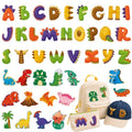 Cinrobiye 41 Pcs Dinosaur Patches Self Adhesive Cute Dino A to Z Alphabet Cute Animal Dinosaur Chenille Letter Patches Stick on for Costume Clothing Hats Bags Fabric DIY Crafts - style: Dinosaur