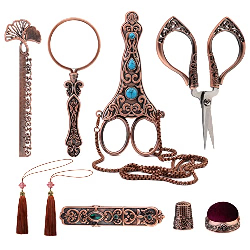 Wonvoc Embroidery Scissor Kit, Vintage Embroidery Scissors Set