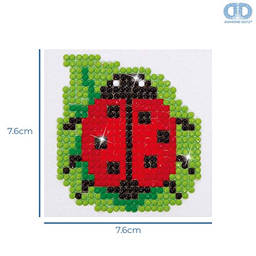 DIAMOND DOTZ Lady Luck Ladybug Diamond Painting Kit for Adults with Gems - size: 1.1811 x 5.11811 x 5.90551