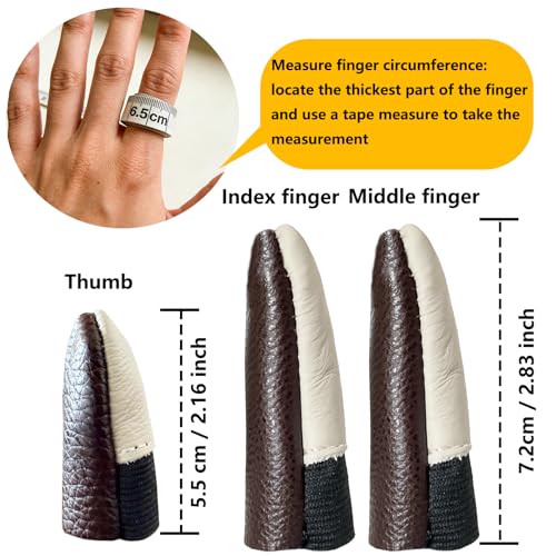 3-Piece Thumb and Finger Guard Set, for Wood Carving, Sewing, Engraving, BBQ Skewering, Finger Protection, Heat Insulation, Long-Lasting Durability