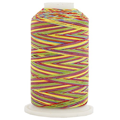 ThreadArt Multicolor Cotton Thread, 600M 40/3, Carnival 2653 - color: Carnival