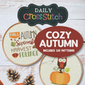 100 Cozy Autumn Counted Cross Stitch Patterns: Daily Cross Stitch 100 Cozy Autumn Book