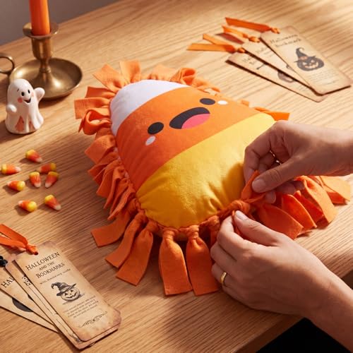 Weysat 6 Sets Halloween Candy Corn Tied Pillow DIY Craft Kit - style: Halloween Candy
