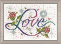 Love, 5'' X 7'' Counted Cross Stitch Kit (2875)