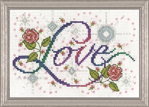 Love, 5'' X 7'' Counted Cross Stitch Kit (2875)