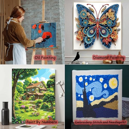 2 Pack 8"x 10" DIY Wood Canvas Stretcher Bars, Canvas Frames Kit-Easy to Assemble,Wooden Frames Kit for Oil Painting,Diamond Painting，Embroidery Stitch and Needlepoint Arts Supplies - color: 8"X10"