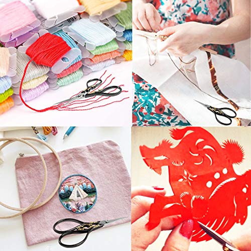 BIHRTC 4.33 In Vintage Embroidery Stainless Steel Craft Scissors DIY Tool