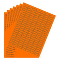Royal Green Printable Rectangle Labels, 1 x 0.375 Inch - 1078 Pack - color: Neon Orange, size: 1078