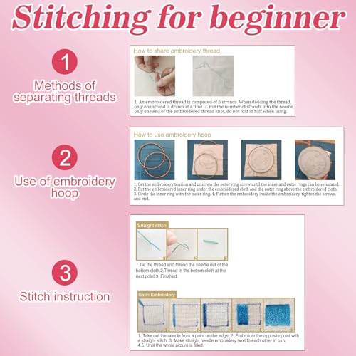 Mindsoft 3 Set Needlepoint Kit for Beginners with Hoop,Axolotl - style: Axolotl