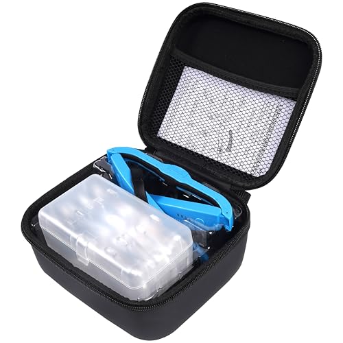 Magnifying Glass with Light Hands Free Magnifying Glasses Headset - color: Blue, size: With Case