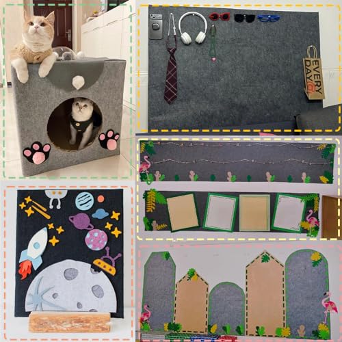 24 Pcs Felt Sheets for Crafts Felt Fabric Sheets, 8 Inch X 12 Inch Soft Brown Gray Craft Felt 1mm Thick A4 Stiff Felt Sheets for Patchwork (Brown Series) - color: Brown Series