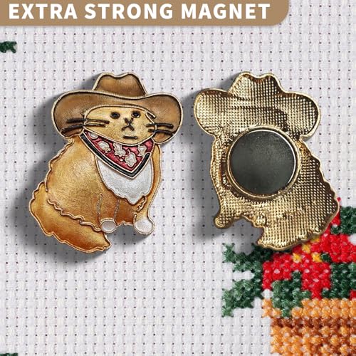 Needle Minder Magnet, Magnetic Needle Minder, Needle Minders Magnetic Cross Stitch Accessories, Magnetic Needle Holder, Life Tree, Butterfly, Cats, Owl, Heart (Garfield) - size: Garfield