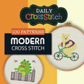 100 Modern Counted Cross Stitch Patterns: Daily Cross Stitch 100 Modern Book