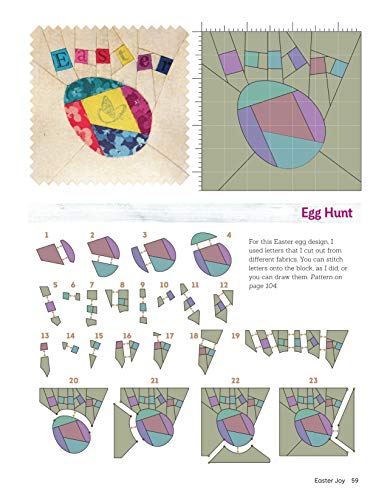 Sewing Scrap Blocks with Character (Landauer) 60 Fresh, Modern Patchwork Patterns for Quilters - Step-by-Step Instructions for Baby Dragons, Raccoons, Elephants, Lions, Bunnies, Foxes, and More