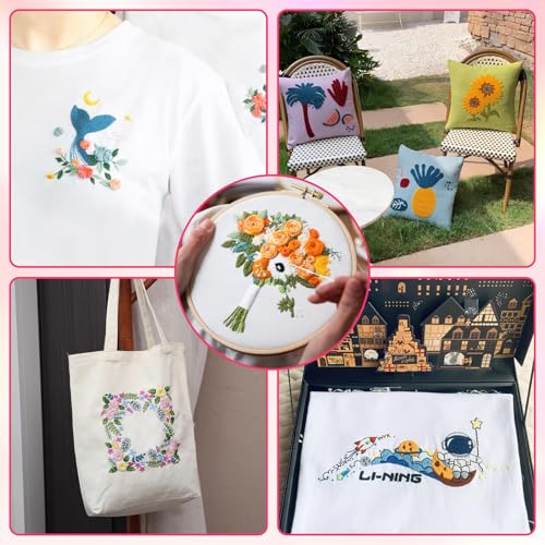 12 Sheets 12 Colors Cotton Embroidery Fabric 7.8×7.8Inch - size: 7.8×7.8Inch