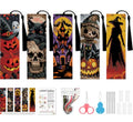 VIGEGU 5 Pack Halloween Cross Stitch Bookmark Kits for Adult Beginners - color: Halloween Cross-Stitch Bookmark - 2