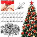 Zeyune 100 Pcs Metal Clips Christmas Ornament 1.18 Inch Alligator Clamps