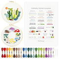 HAND U JOURNEY Basic Embroidery Kit, 28 Stitch Techniques - color: Basic kit-02