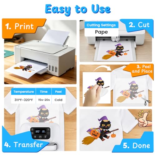 Heat Transfer Paper - 10 Sheets, 11" X 17" Light Iron On Transfer Paper - color: Light(10 Sheets)