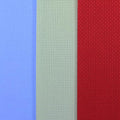 KCS 3 pc of 12" x 18"(30cmx45cm) 16CT Counted Cotton Aida Cloth Cross Stitch Fabric (Light Blue+Light Green+Red) - color: Light Blue+light Green+red