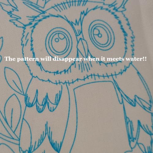 Embroidery Starter Kit for Adult Beginner with Owl Pattern Hand Stitch Set - color: Owl
