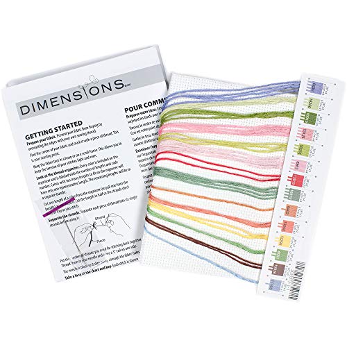 Dimensions 70-65207 This Day Verse Counted Cross Stitch Kit, 14 Count White Aida Cloth, 7'' x 5''