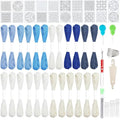 61 Pcs Sashiko Thread Kit with Plastic Sashiko Stencil, Embroidery Kit Fits for Sashiko Stitching, Hand Quilting Mending Supplies, Japanese Sewing Patterns for Beginners Visible Mending Kit Set