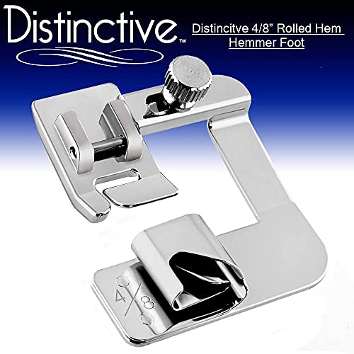 Distinctive 4-8", 6-8" and 8-8" Wide Rolled Hem 3-Piece Hemmer Sewing Feet - size: 3-Piece Hem Kit