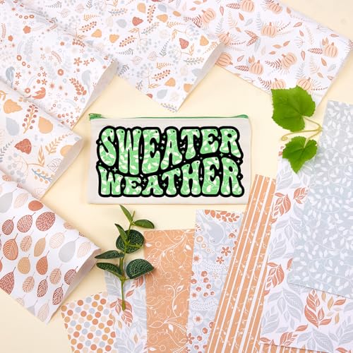Boho Sublimation Ink Transfer Sheets 12 Sheets 12'' x 10''Green Sublimation Paper Boho Pattern Transfer Sheets for Mugs Tumblers DIY - color: green boho