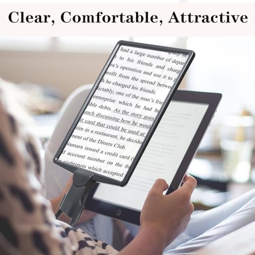 5X Magnifying Glass with Light, Hands Free Neck Hung Magnifying Glass, Dimmable 3-Setting 50 LED Lights Large View Magnifier for Reading Books,Sewing