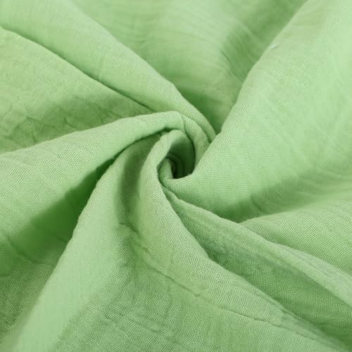 Lace Cloth Napkins, Cotton Gauze, Set of 8, 20x20 Inch,Lettuce Green - color: Lettuce Green Gauze, size: 20" x 20" (Set of 8)