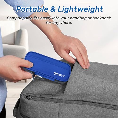 SMYV Insulin Cooler Travel Case with 2 TSA Approved Ice Packs, Blue - color: Soft Blue