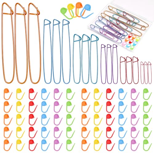118 Pcs Stitch Markers for Crocheting Knitting Stitch Holders for Knitting - style: Style C