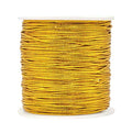1mm Spool Gold Metallic Cord Tinsel String Jewelry Braided Thread, Total Length 109 Yards/ 328 Feet (Gold) - color: Gold