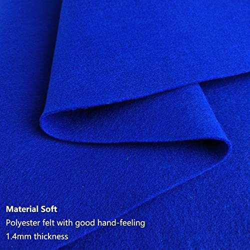 Jtnohx Color Felt Sheets 1 Square Yard Craft Felt Fabric Dark Blue 1.4mm - color: Dark Blue
