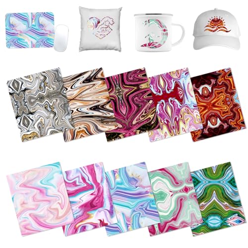 HTVSTD Marble Sublimation Transfer Ink Paper 10 Sheets 12 * 10in - color: Marble-10