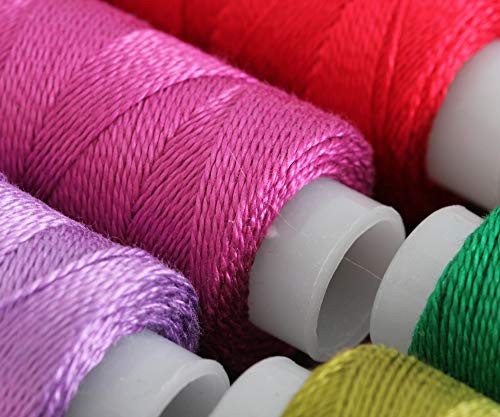 ThreadArt Pearl Cotton Thread Size 8, 75yd, Medium Baby Blue 334 - color: MED BABY BLUE