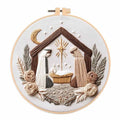 BoAn DIY Nativity Embroidery Kit, Christmas Cross Stitch Kit for Adults - color: fugu-2