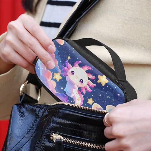Axolotl Stars Insulin Cooler Bag Insulated Diabetic Medication Organizer Carrying Protection Case with Handle for Insulin Pen, Test Strips, Lancets, Needles - color: Axolotl Stars