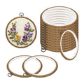 PATIKIL 6inch Embroidery Hoops, 15Pieces Imitated Wood Circle Frame Cross Stitch Hoop Ring for Embroidery Art Craft Sewing Ornaments Hanging Decoration - size: 6inch