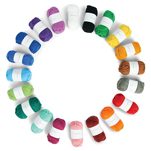 Caron Little Crafties Mini Yarn Multipack 20 Count Yarn for Crocheting Soft